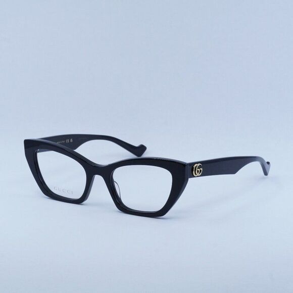 🕶️ New Gucci GG1334O 001 Eyeglasses - Black Frame - Picture 1 of 10